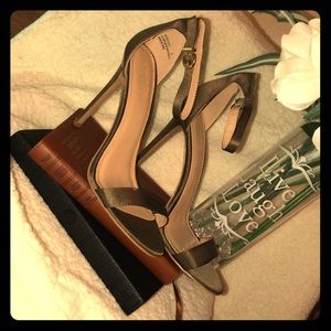 Olive colored stilettos